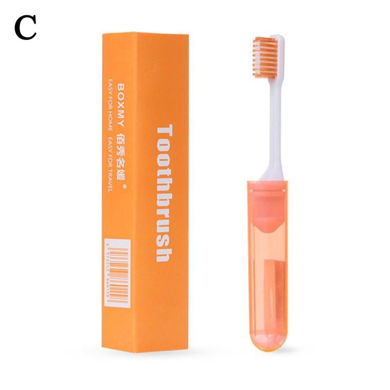 Home travel folding toothbrush, non-disposable portable mini soft bristle toothbrush wholesale
